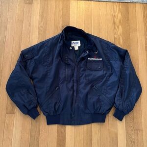 Vintage 70s F1 Racing Jacket Astro Sportswear Navy Blue Ingersoll Rand XL Canada